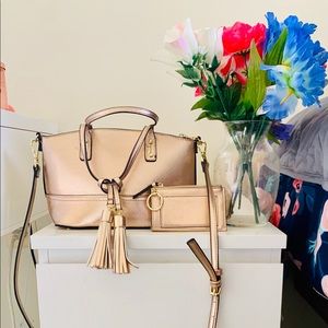 Merona Rose Gold Crossbody Purse